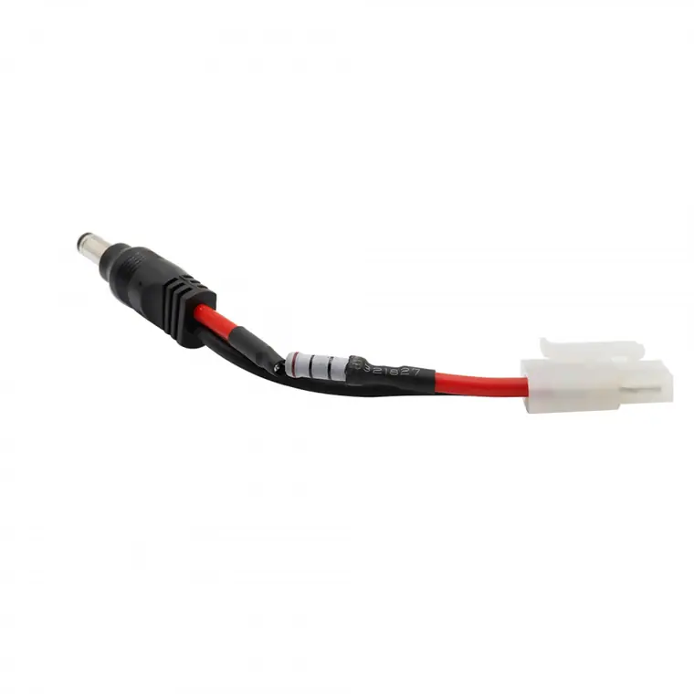 dc 5525 male to Tamiya male inbuilt resistor of around 2 ohms cable