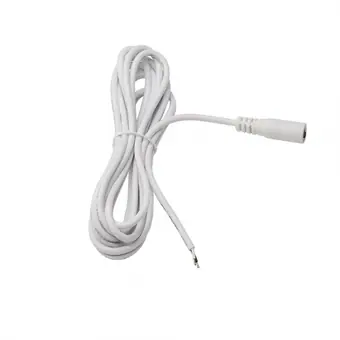 DC 5.5*2.1mm female to open/pigtail OEM UL2464 extension dc 5521 cable cord view 2