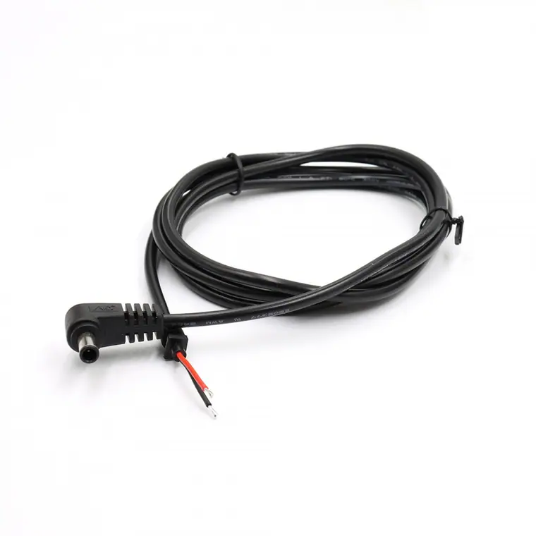 dc5.0*1.0mm angle male to bare with SR cable