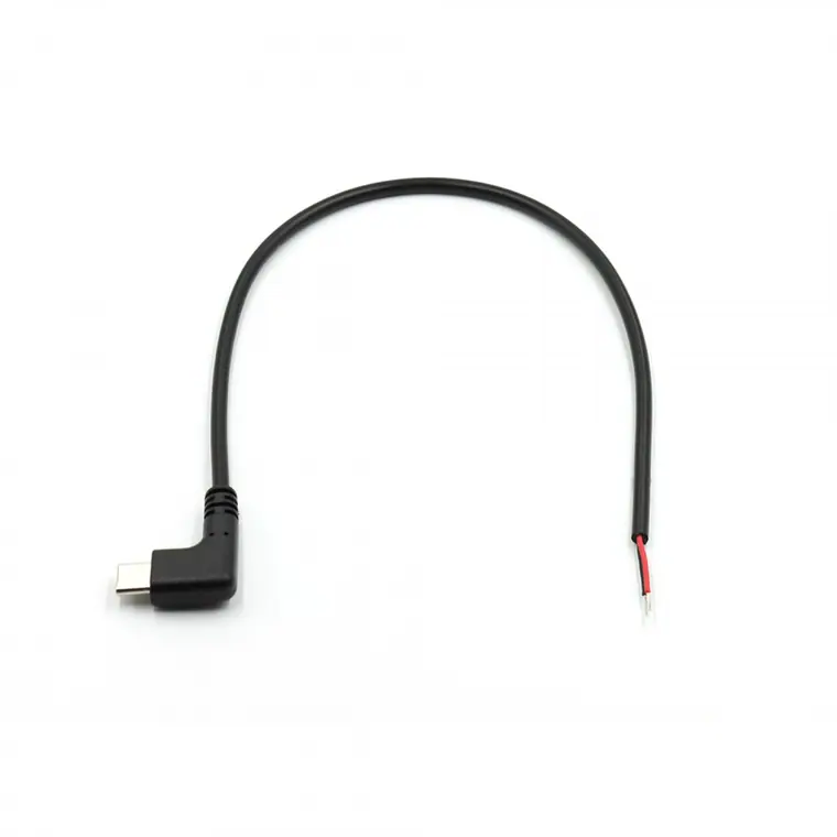 Type-c right angle to open charge cable