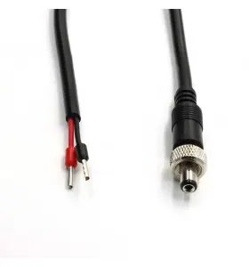 dc5.5*2.1mm male with screw to Tube type terminal cable