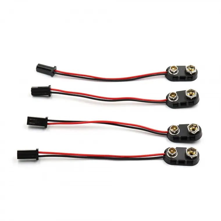 9v snap hard shell to TE 280358 2pin cable