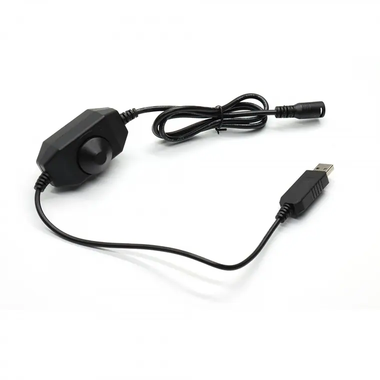 usb 5v to 12v dc5.5*2.1 lock female cable with Dimmer step up cable