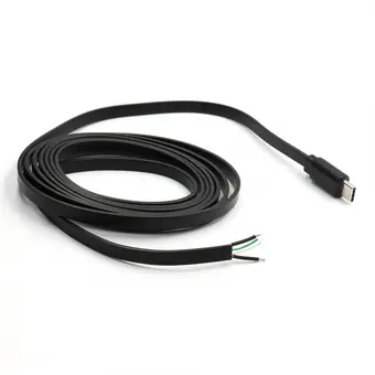 Type c to open charge flat cable view 2