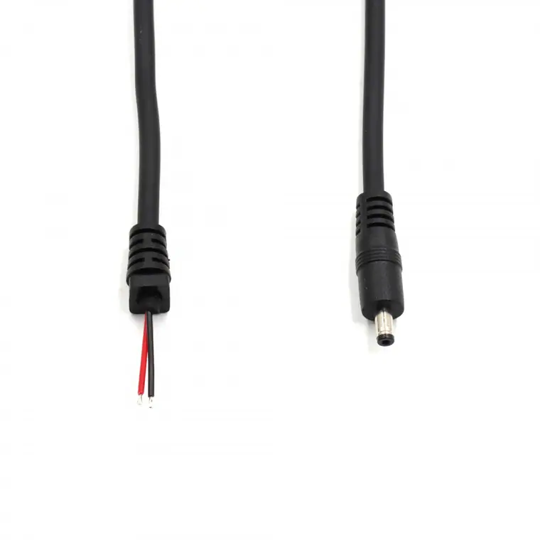 dc3.5*1.35male to open spring cable