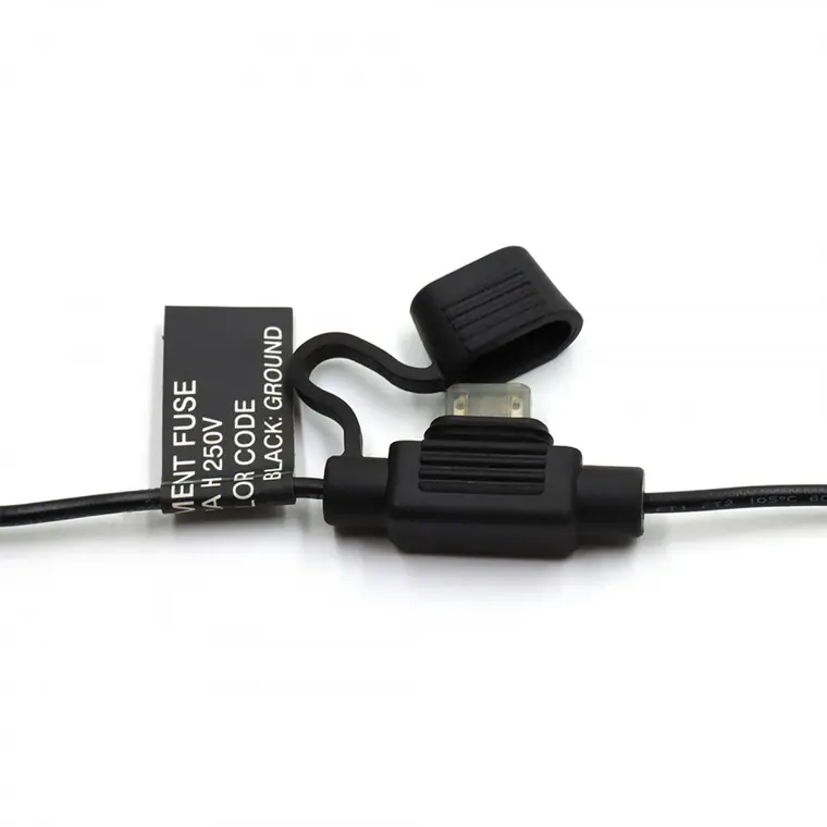 5600-2A 2pin to 11.9*6.73mm O-ring with 2A fuse customized cable