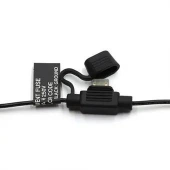 5600-2A 2pin to 11.9*6.73mm O-ring with 2A fuse customized cable view 2