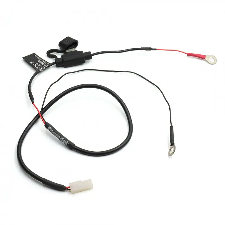 5600-2A 2pin to 11.9*6.73mm O-ring with 2A fuse customized cable