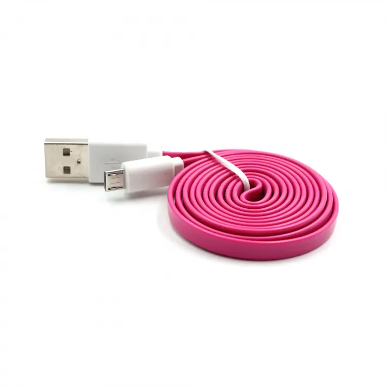 flat colorful micro usb cable