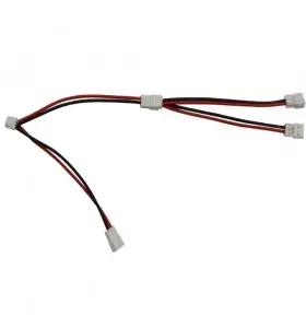 Custom 2Inch 5Cm Red Black 28Awg Y Split 2Female To 1Male Jst 1.5Mm 2Pin Wireharness Cable Wire view 2