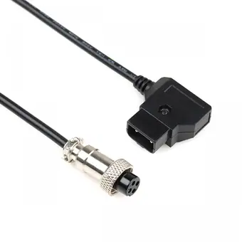 D-tap to 4Pin GX12 aviator female coiled cable 4 Pins Poles IP67 Waterproof M12 PVC Cable No Shield Connector China Manufactory a Code Male Female Solder Type view 2