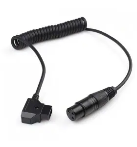 Censreal DC XLR 3pin or D-Tap to Weipu Cable BMPCC 4K Power Cable for V Mount Gold Mount Battery dtap supply female cable view 2