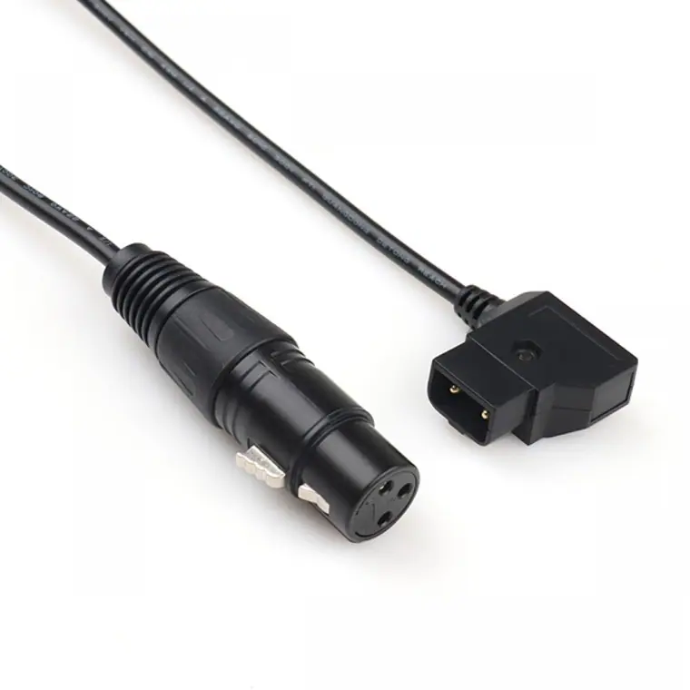 D-tap to 3Pin XLR female cable Male 3pin Straight FGG cable connector mask machine D-tap plastic connectors