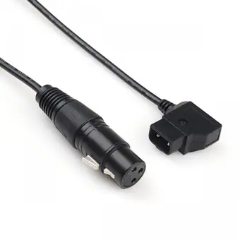 D-tap to 3Pin XLR female cable Male 3pin Straight FGG cable connector mask machine D-tap plastic connectors view 2