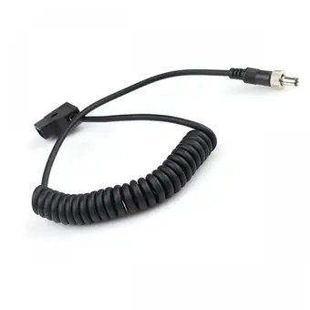D-tap to dc5521 male with screw coiled cable to Weipu Cable BMPCC 4K Power Cable for V Mount Gold Mount Battery dtap supply female cable view 2