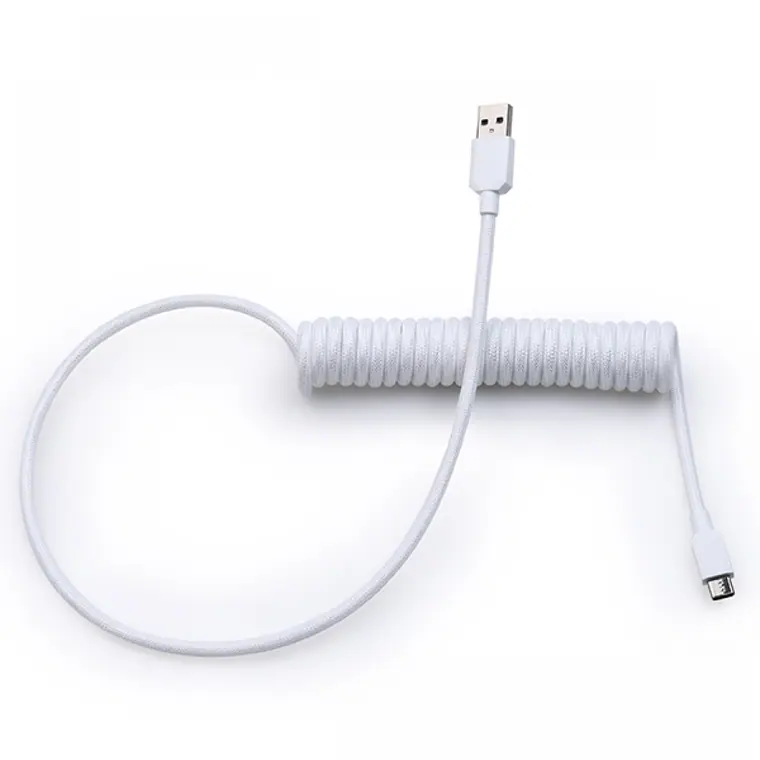 type c spring spiral usb cable mechanical keyboard coiled cable coiled type c usb mechanical cable