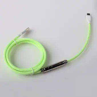 Factory Directly Coiled Usb Cable 4 Pin 5pin Spring Coil Type C Charging Cable For Mechanical Keyboard view 2