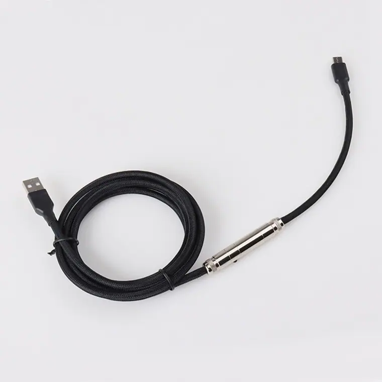 Commonly Used Accessories & Parts Spiral Coiled Mechanical USB C Keyboard Cable With Aviator Coiled Cable Connector