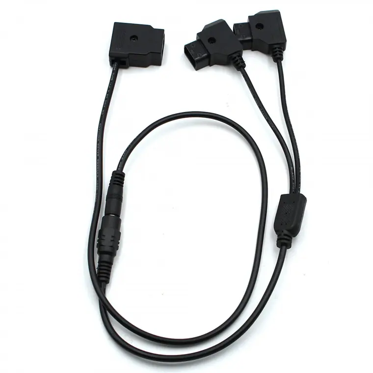 D-Tapt to Two Barrel Female DC 5.5/2.5mm Power Adapter