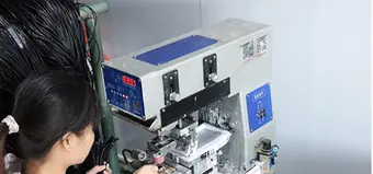 Screen printing machine at Dongguan LANO Electronic Co., Ltd