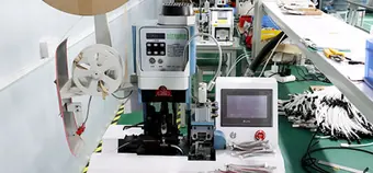 Semi-automatic terminal machine at Dongguan LANO Electronic Co., Ltd