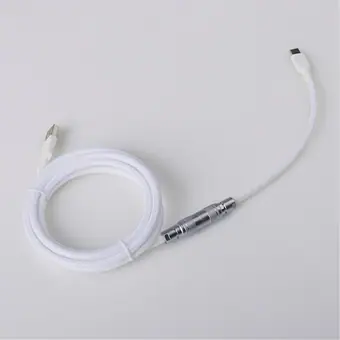 yc8 connector 4 pin 5pin coiled cable mechanical keyboard cable Type c usb metal connector plug for mechanical keyboard view 2