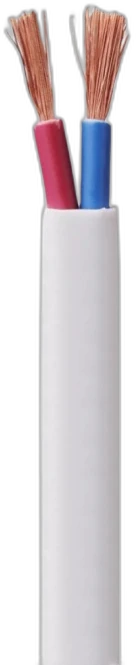 2 Core Flat White — Flat Cable manufactured by LANP CABLE