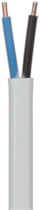 2 Core Flat Solid White — Flat Cable manufactured by LANP CABLE