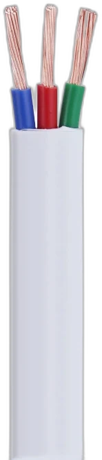 3 Core Flat White — Flat Cable manufactured by LANP CABLE