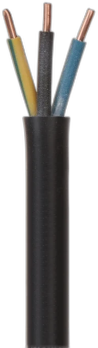 3 Core Solid Black — Multi-Core Cable manufactured by LANP CABLE