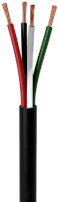 4C Speaker Cable Black — Speaker Cable Round manufactured by LANP CABLE