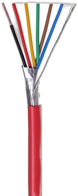 6 Core Shielded Red — Fire Cable manufactured by LANP CABLE