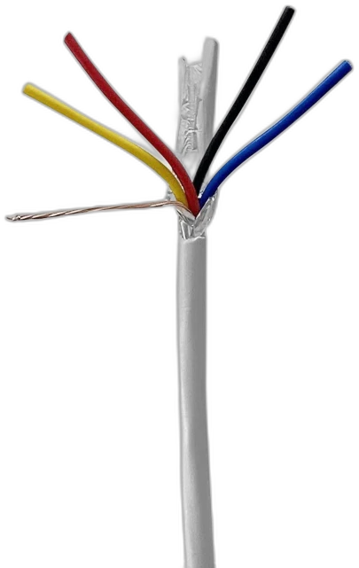 4 Core Shielded White — Security Cable manufactured by LANP CABLE
