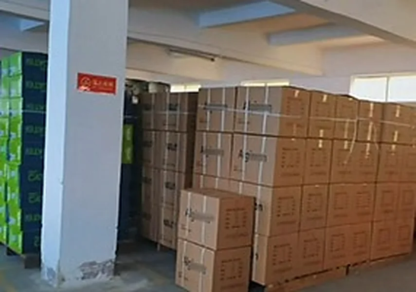 Finished goods warehouse at LANP CABLE with palletised cartons