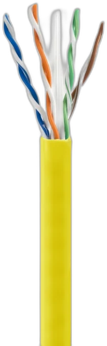 UTP Cat6 Yellow — CAT6 manufactured by LANP CABLE