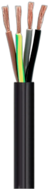 4 Core Cu Black — Multi-Core Cable manufactured by LANP CABLE