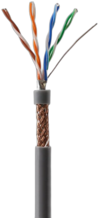 SFTP Cat5e Gray — CAT5e manufactured by LANP CABLE