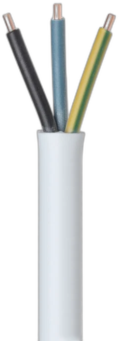 3 Core Solid White — Multi-Core Cable manufactured by LANP CABLE