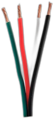 4C Speaker Cable White — Speaker Cable Round manufactured by LANP CABLE