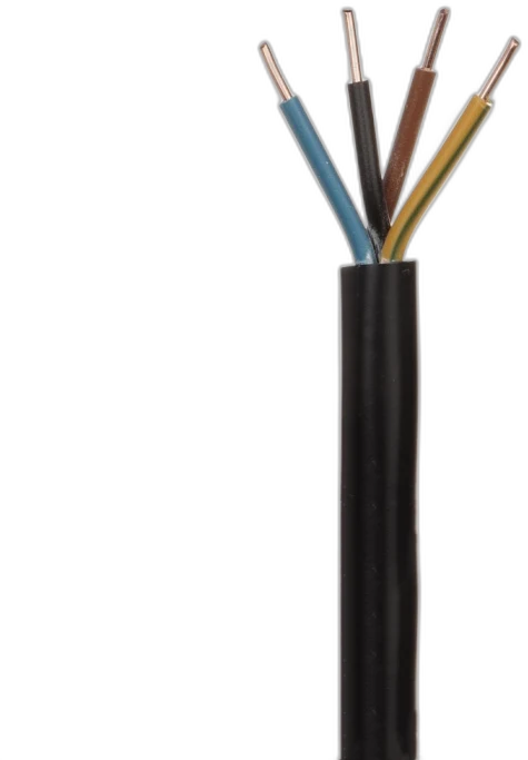 4 Core Solid Black — Multi-Core Cable manufactured by LANP CABLE