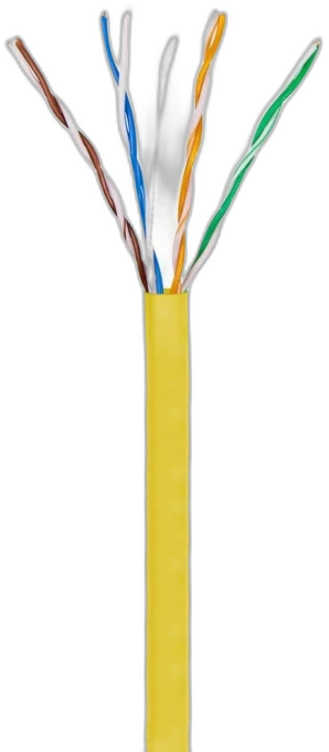 UTP Cat5e Yellow — CAT5e manufactured by LANP CABLE