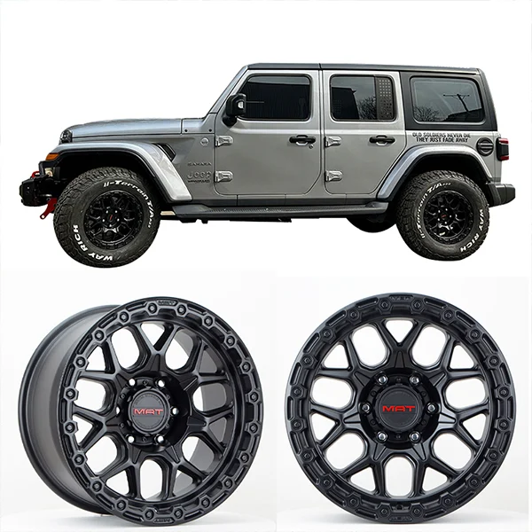 17 Inch Automobile Hub Caps for Jeep for Wrangler JK JL JT ATV for All Off Road Vehicle Replacement view 2