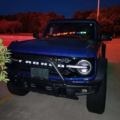 B1003 Ford Bronco Front Bar+high N-pipe view 6