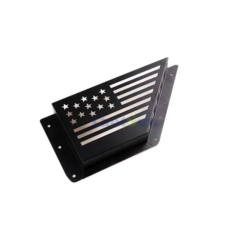 B1012 FORD-BRONCO-21-front-door-storage Box-2/4-door-black-metal-model-US-flag view 3