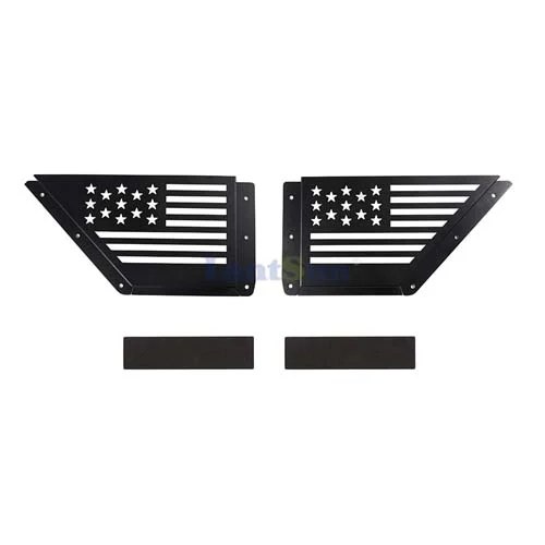 B1012 FORD-BRONCO-21-front-door-storage Box-2/4-door-black-metal-model-US-flag