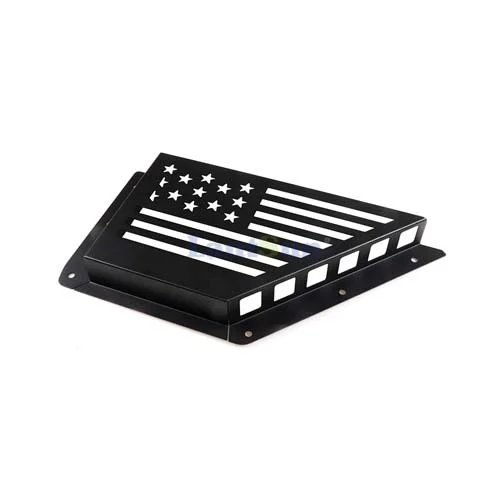 B1012 FORD-BRONCO-21-front-door-storage Box-2/4-door-black-metal-model-US-flag view 2