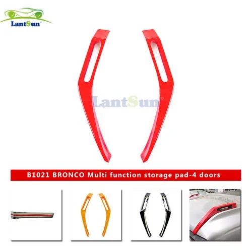 B1018 Ford-BRONCO-21-Front Hood Both Sides of the Pull Hook Decorative Cover-red view 4