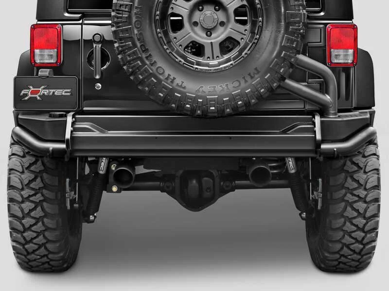 Lantsun J063-2 Rear Bumper for Jeep Wrangler 2007+ view 2