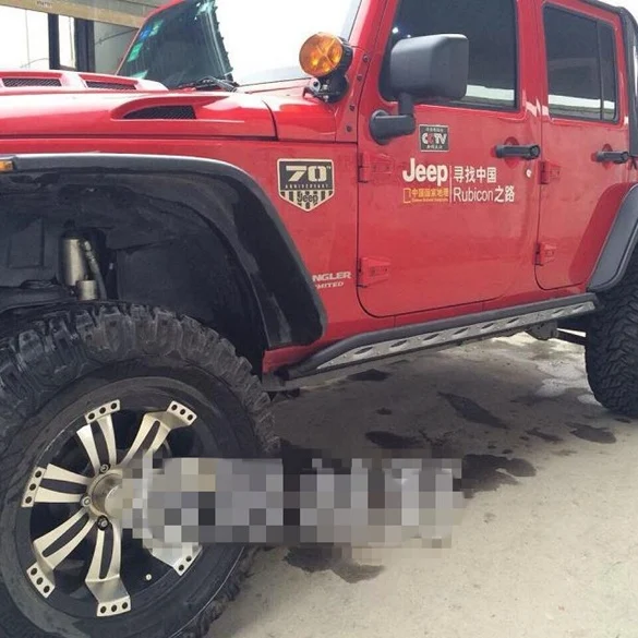 Lantsun J070 Poison Spider Side Steps for Jeep for Wrangler JK 07+ view 4