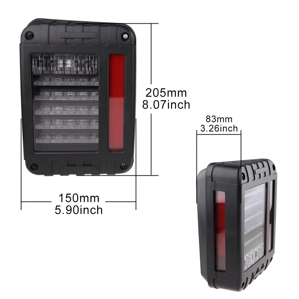 J145 US Jeep Led Taillight view 2